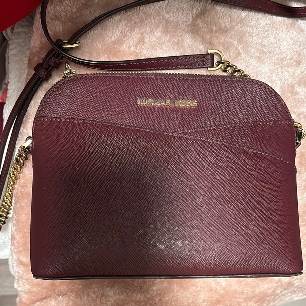 Michael Kors Wine Red Crossbody Bag